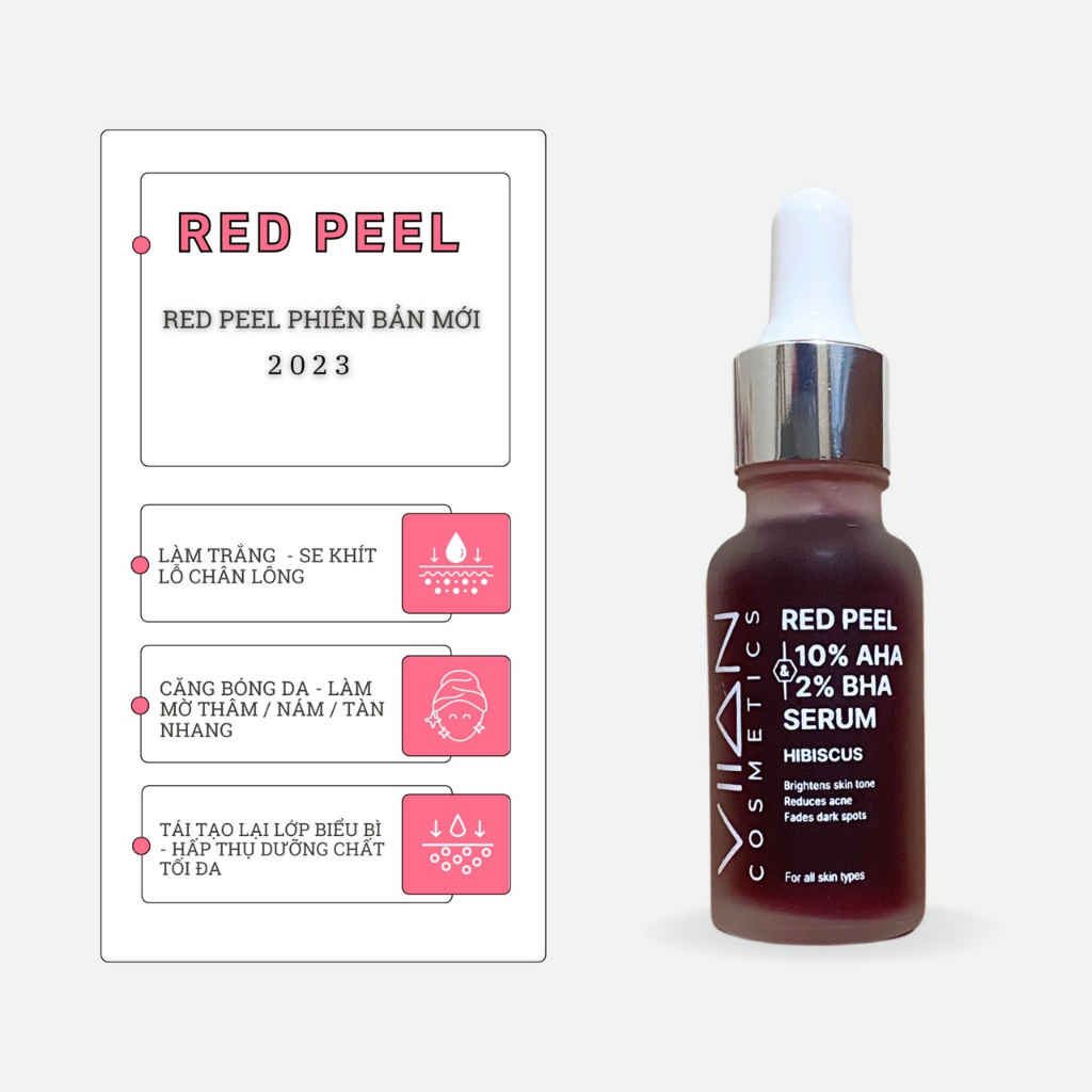 Măng tây baby - serum red peel da viian bt-10%aha & bha 2%