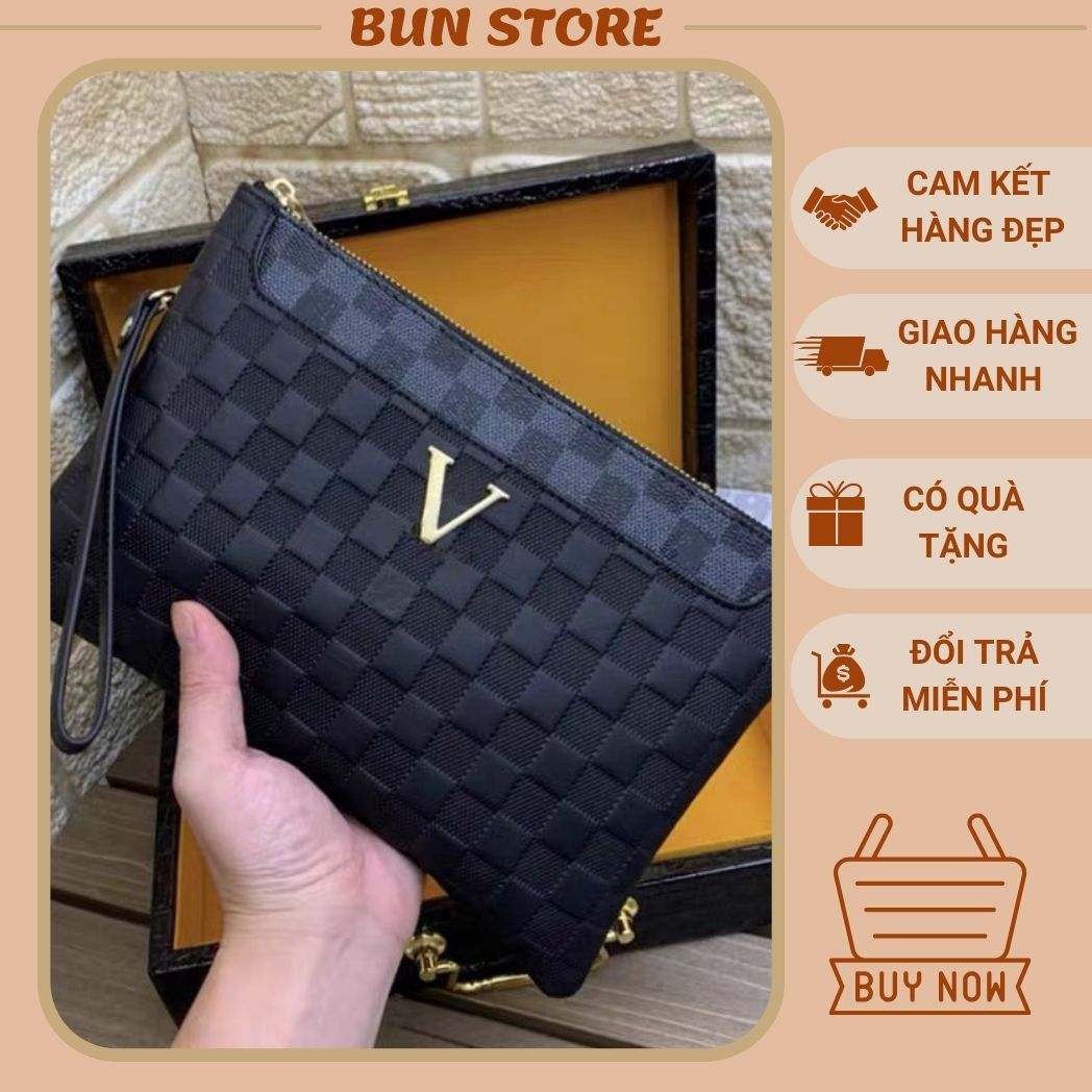 Clutch cầm tay nam nữ - Ví cầm tay khoá số sang trọng