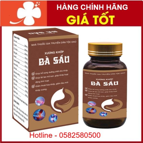 Viên xương khớp bà sáu - dứt điểm bệnh đau khớp, xương khớp, thoái hóa khớp, viêm khớp