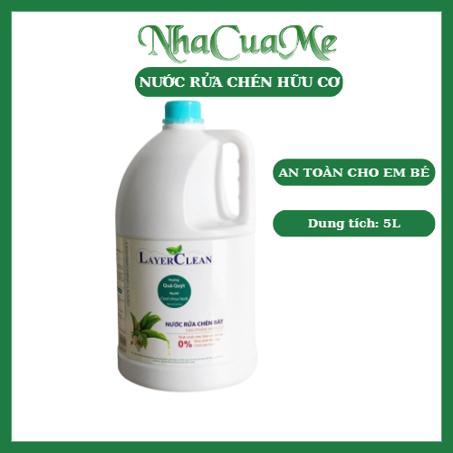 Nước rửa chén hữu cơ an toàn Layer Clean 5L
