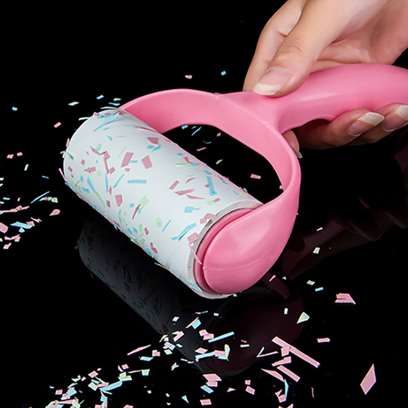 Cây lăn bụi cao cấp kèm lõi có tay cầm lăn bụi bẩn, sợi bông bám dính trên quần áo, đệm ghế (Tặng kèm 2 cục lăn), cay lan bui quan ao, cay lan dinh bui quan ao chan man