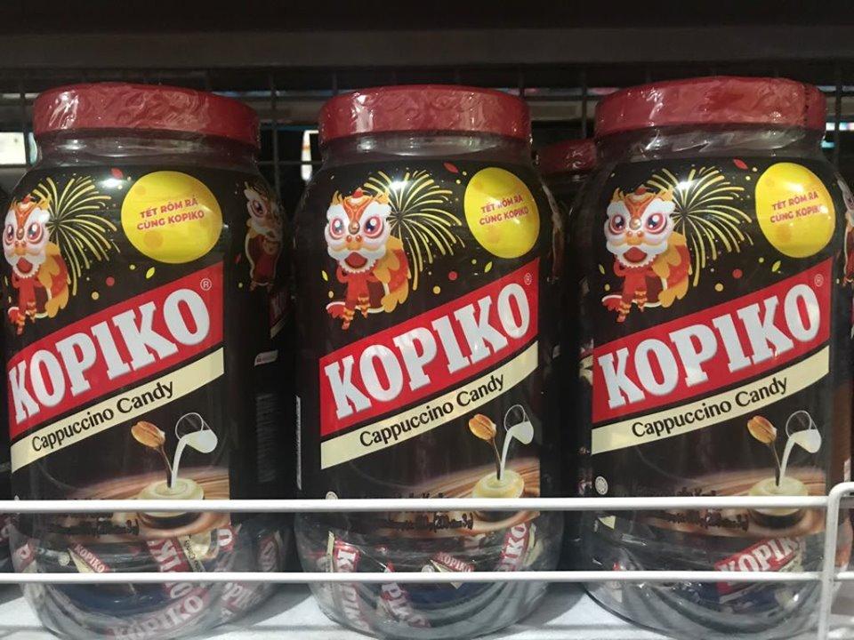 Kẹo cà phê sữa Kopiko Cappuccino hũ 600g