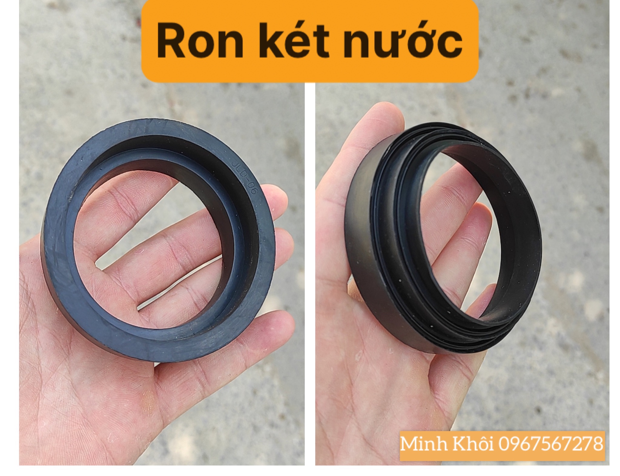 Ron cao su gắn đáy két nước bồn cầu 2 khối két rời ron xốp bồn cầu 3 tầng dày chống rò rỉ nước chấn hùng