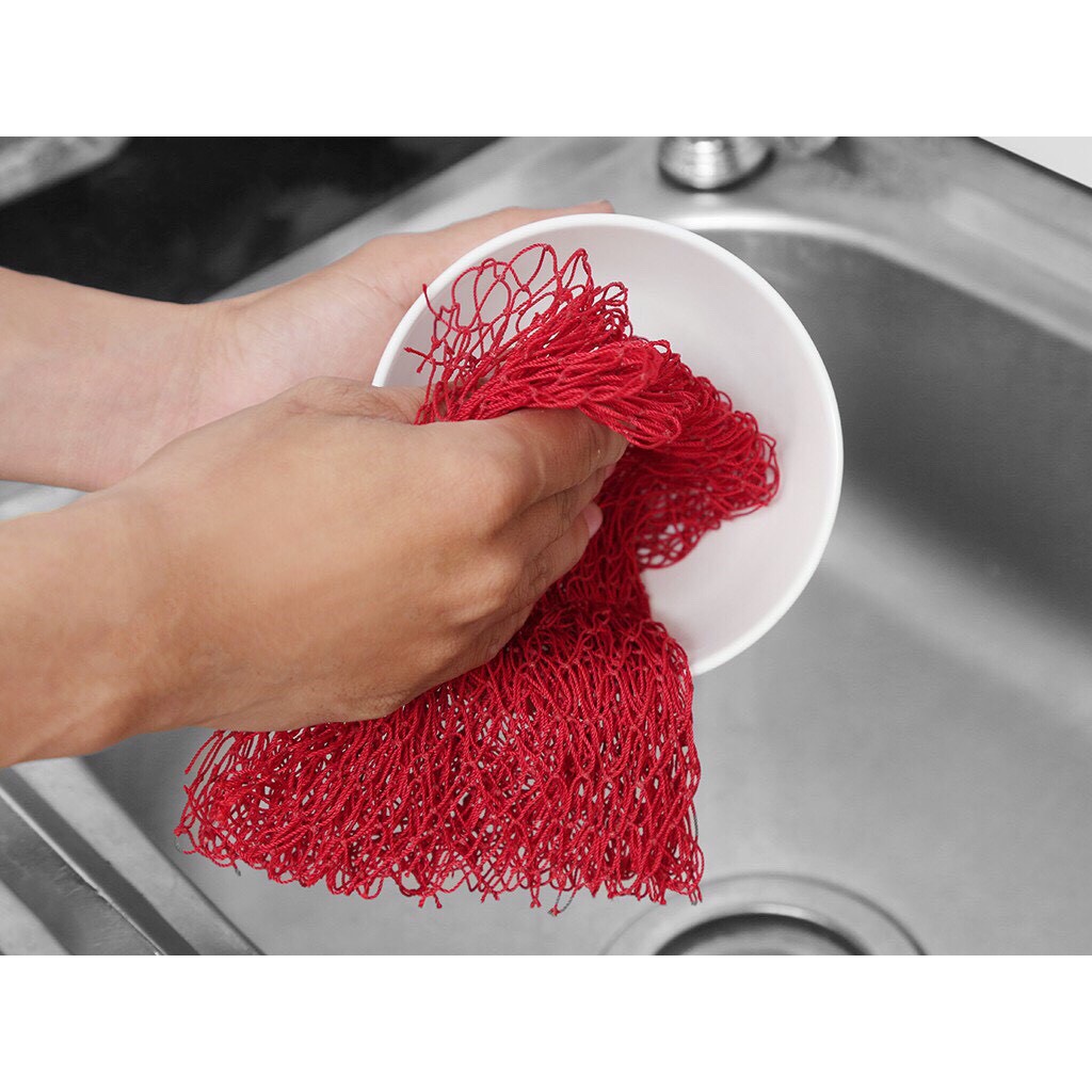Giẻ rửa bát miếng lưới rửa chén lưới rửa bát đĩa siêu sạch bằng lưới thủy sản