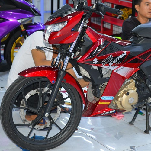 [GIẢM GIÁ+QUÀ TẶNG] Tem Trùm Satria Trắng Đỏ Đen - Tem Trùm Satria Đẹp Nhất - Số Lượng Có Hạn