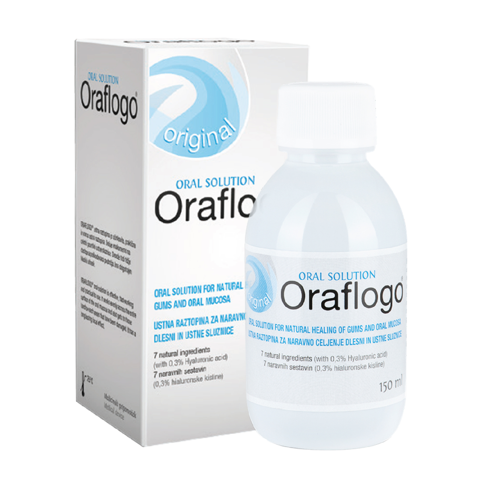 Nước súc miệng làm giảm sưng viêm nhiệt miệng Oraflogo Oral Solution 150ml date 09/2023