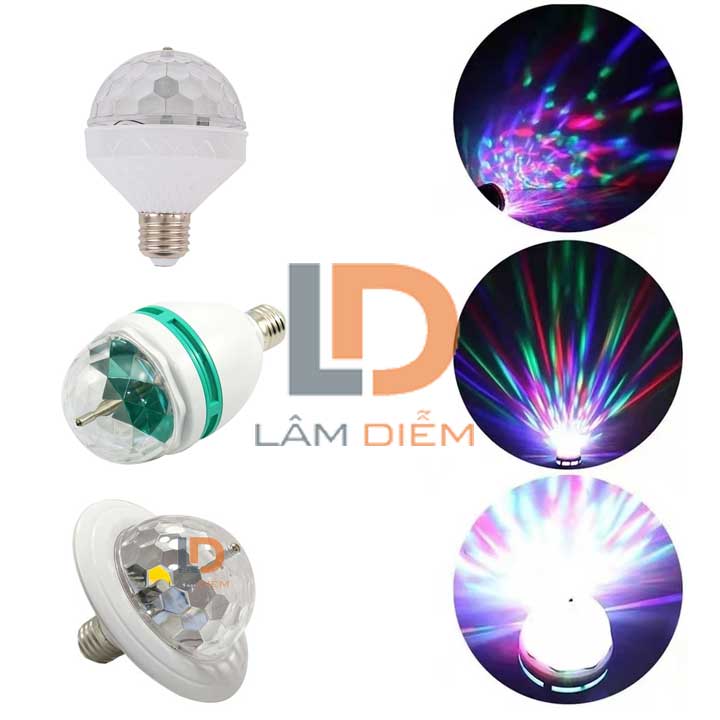 Bóng đèn led sân khấu cầu xoay nhiều màu