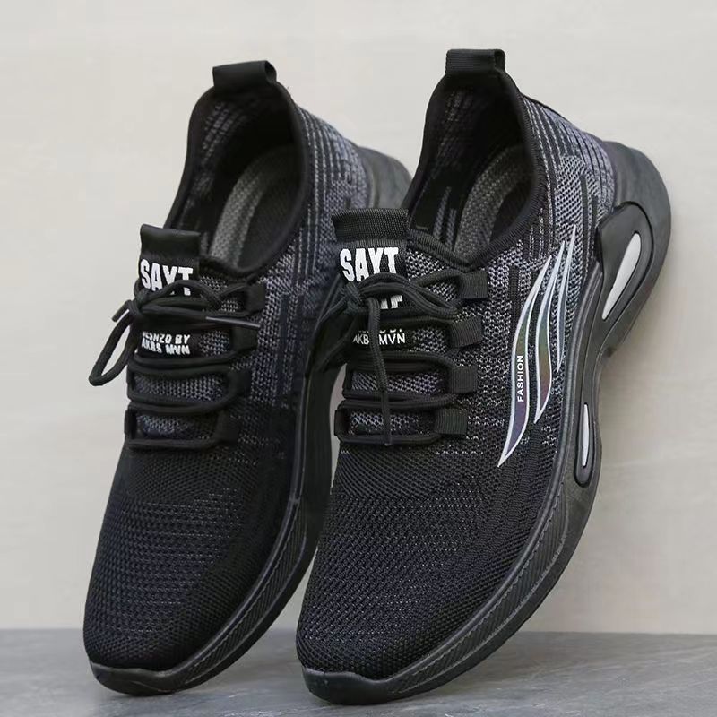2023 Spring Breathable Casual Running Shoes Waterproof Leather Sneakers Black Office Shoes Men's Cross-Border Foreign Trade - 4