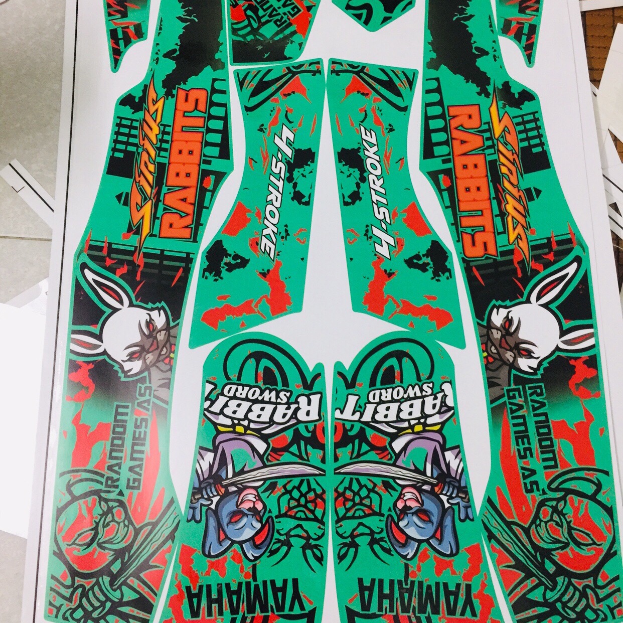 Tem Con thỏ Rabbits Xanh ngọc cho Sirius - có thể đổi màu