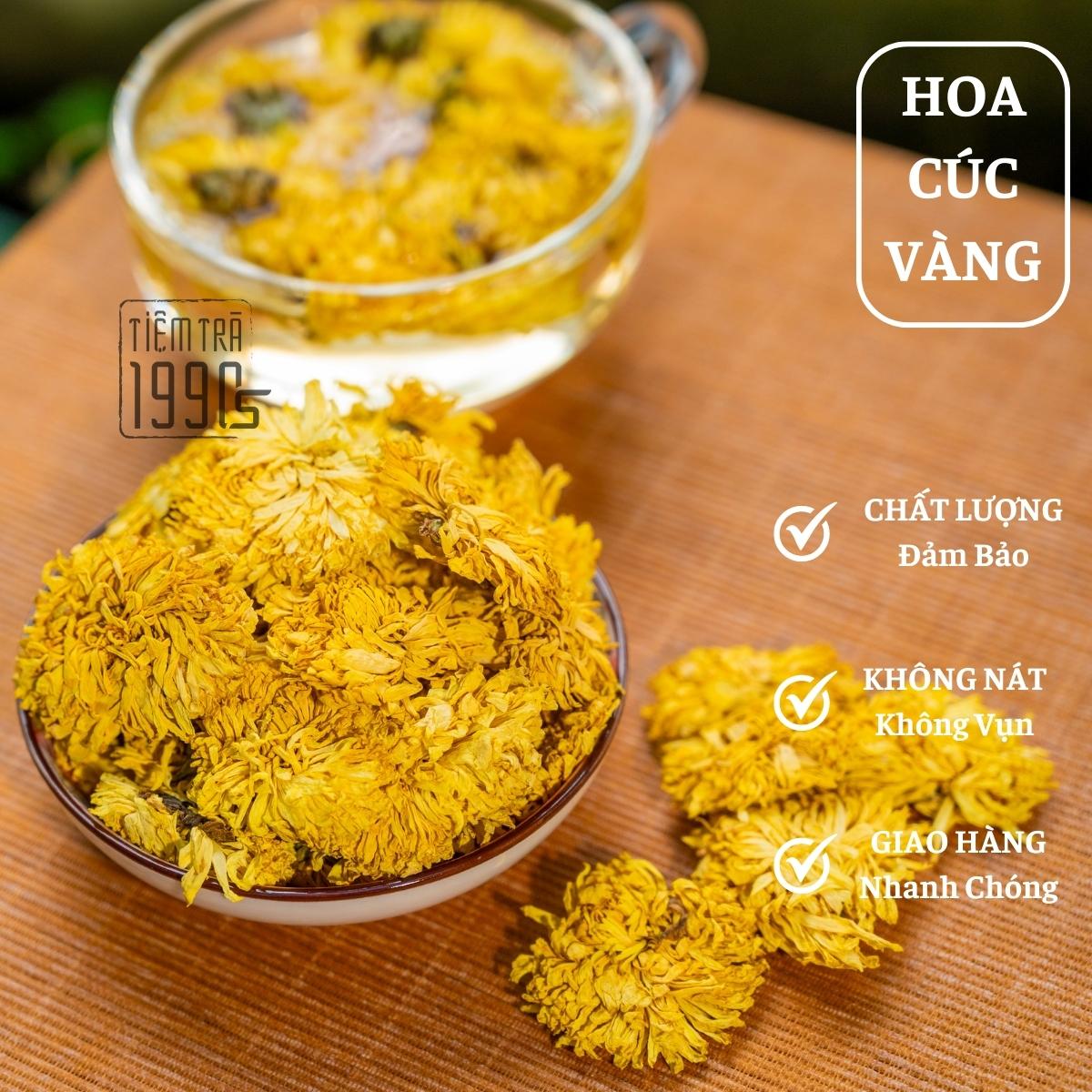 Hoa cúc vàng sấy khô trà hoa cúc vàng thanh lọc cơ thể - tiệm trà 1990s
