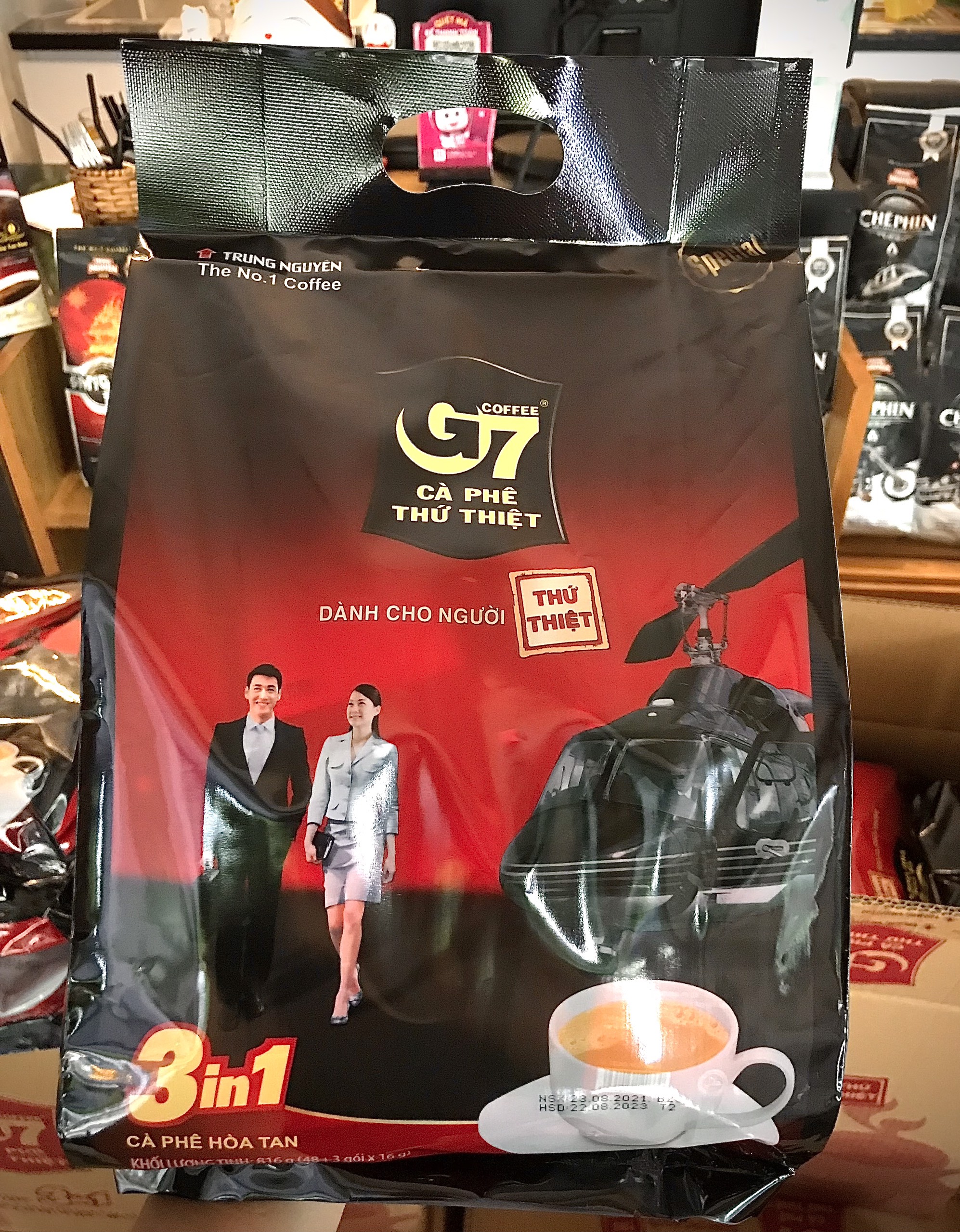 Cà phê sữa hòa tan g7 3in1 trung nguyên bịch 50 gói 16gr