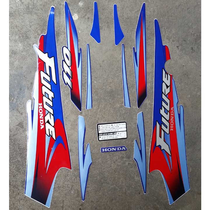 Tem xe Future, Decal xe Future 1 như ZIN, màu xanh mực
