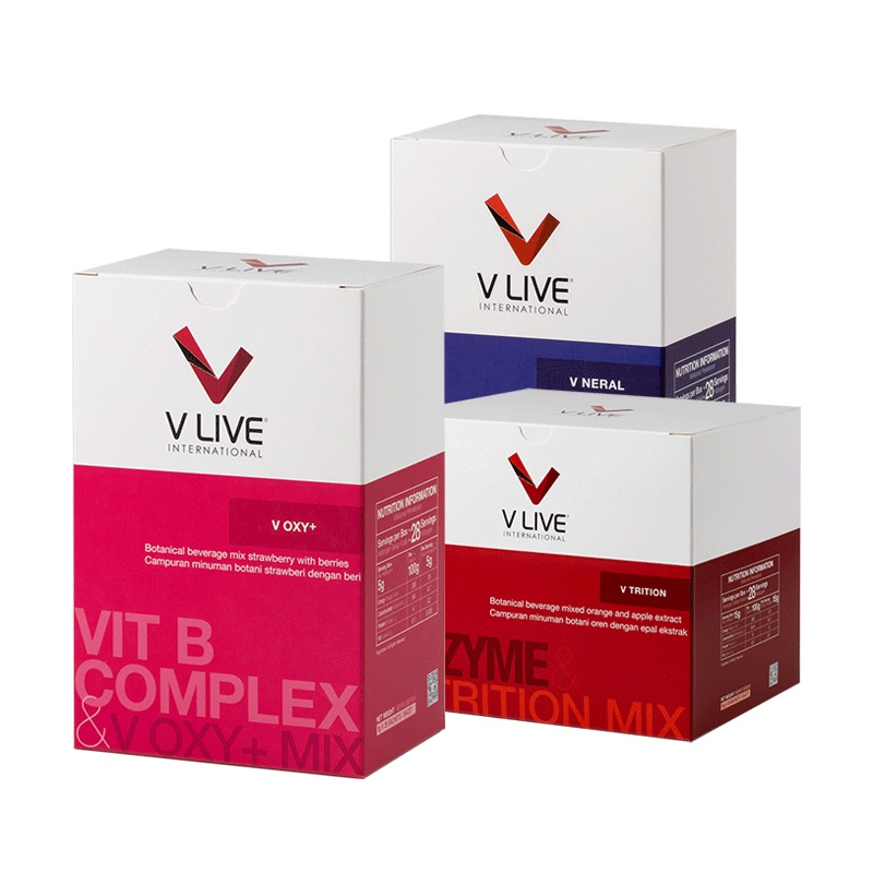 Combo bộ 3 thực phẩm dinh dưỡng tế bào VLive - Voxy - Vtrition - Vneral