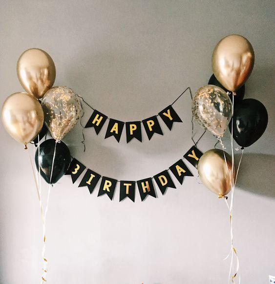 Bộ Cờ Giấy Happy Birthday Kèm Vỏ Bóng