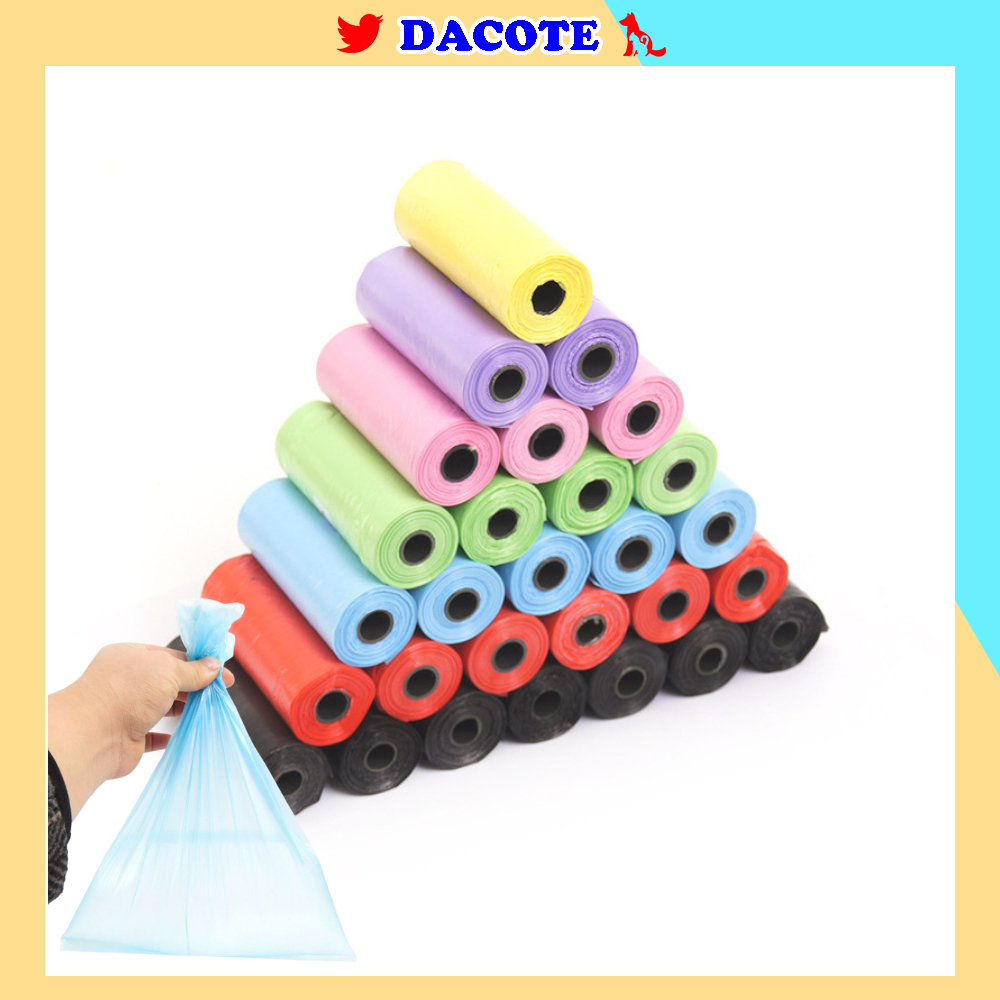 Túi đựng phân chó mèo mini DACOTE túi rác sinh tự phân hủy siêu dai