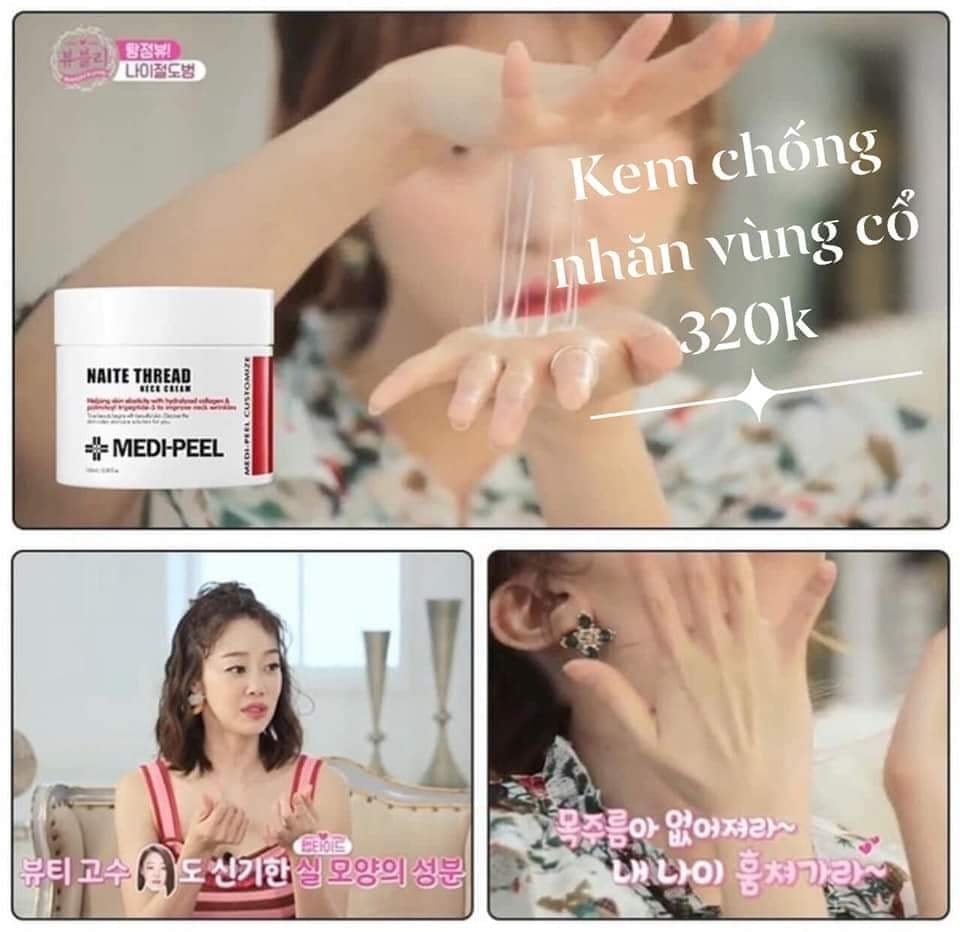Kem dưỡng da cổ Medi Peel Naite Thread Neck Cream 100ml ( kem cổ)