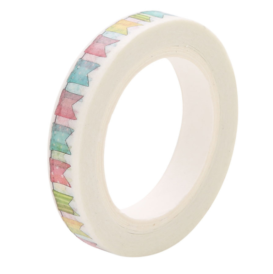 [HCM]Băng Keo Giấy Trang Trí Washi Tape - Flag String