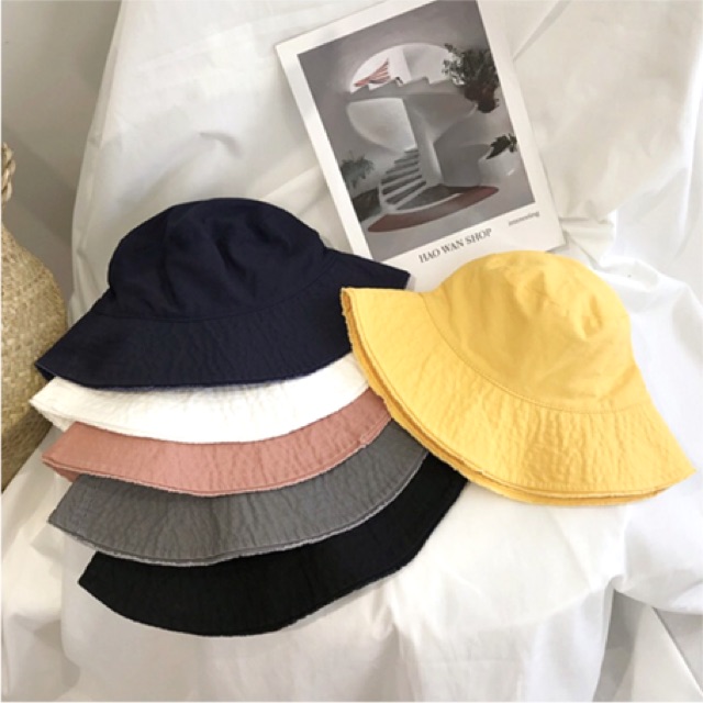 Nón bucket trơn - nhiều màu