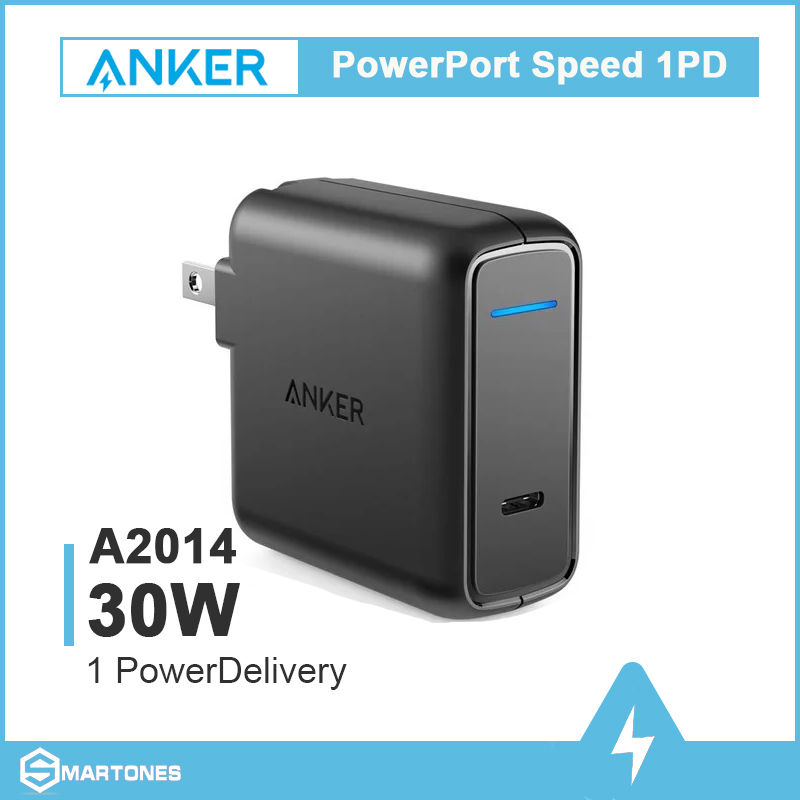 Sạc anker powerport speed 1- a2014 usb-c, sạc nhanh 30w cho điện thoại, macbook- thanh lý