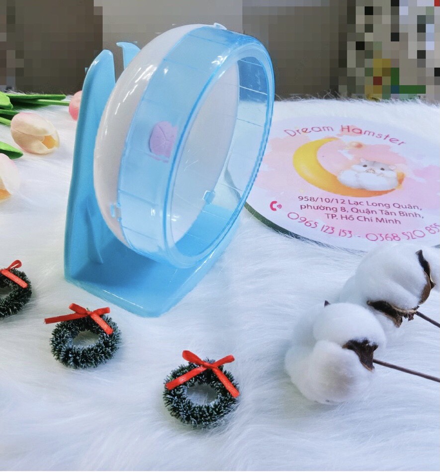 Wheel Silent 14-16cm kèm đế cho hamster