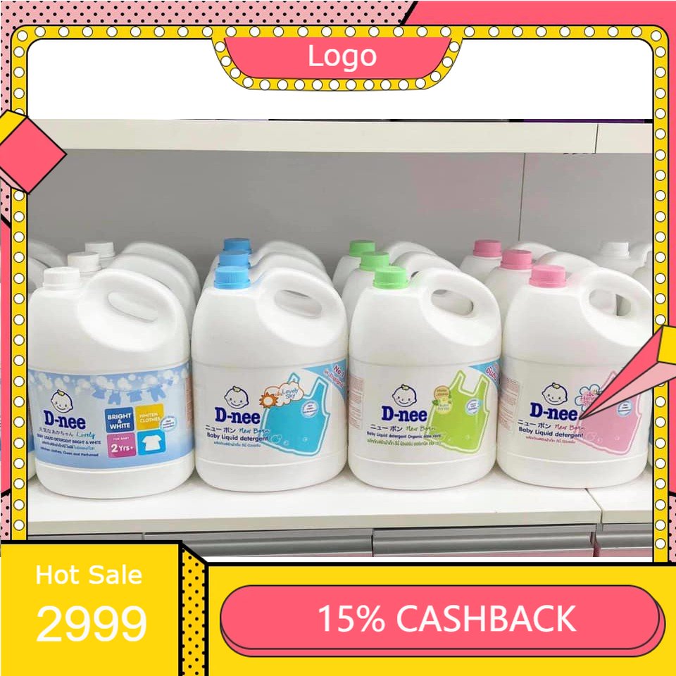 Nước giặt dnee 3000ml thái lan chuẩn hàng g ty