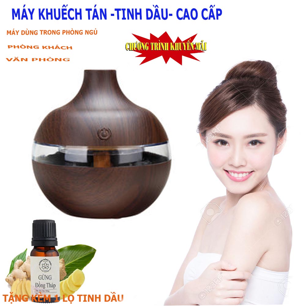 Máy Khuếch Tán Tinh Dầu ,Đèn Khuếch Tán Tinh Dầu,Máy Phun Tinh Dầu,Máy khuếch tán tinh dầu cao cấp giúp Tạo Ẩm trong phòng điều hòa,.Công Nghệ Ion Âm Tiết Kiệm Điện và Tinh Dầu, Giảm Căng Thẳng Hiệu Quả - Tặng 01 lọ tinh dầu thơm
