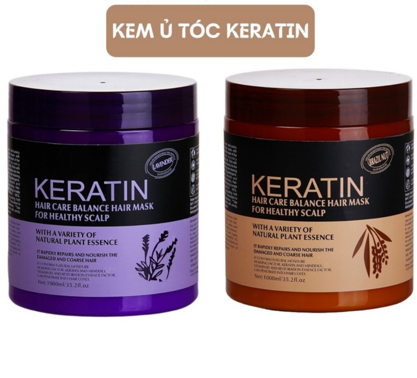 Hấp dầu, ủ hấp tóc keratin collagen 1000ml , cũng cấp dưỡng chất keratin tự nhiên ut08