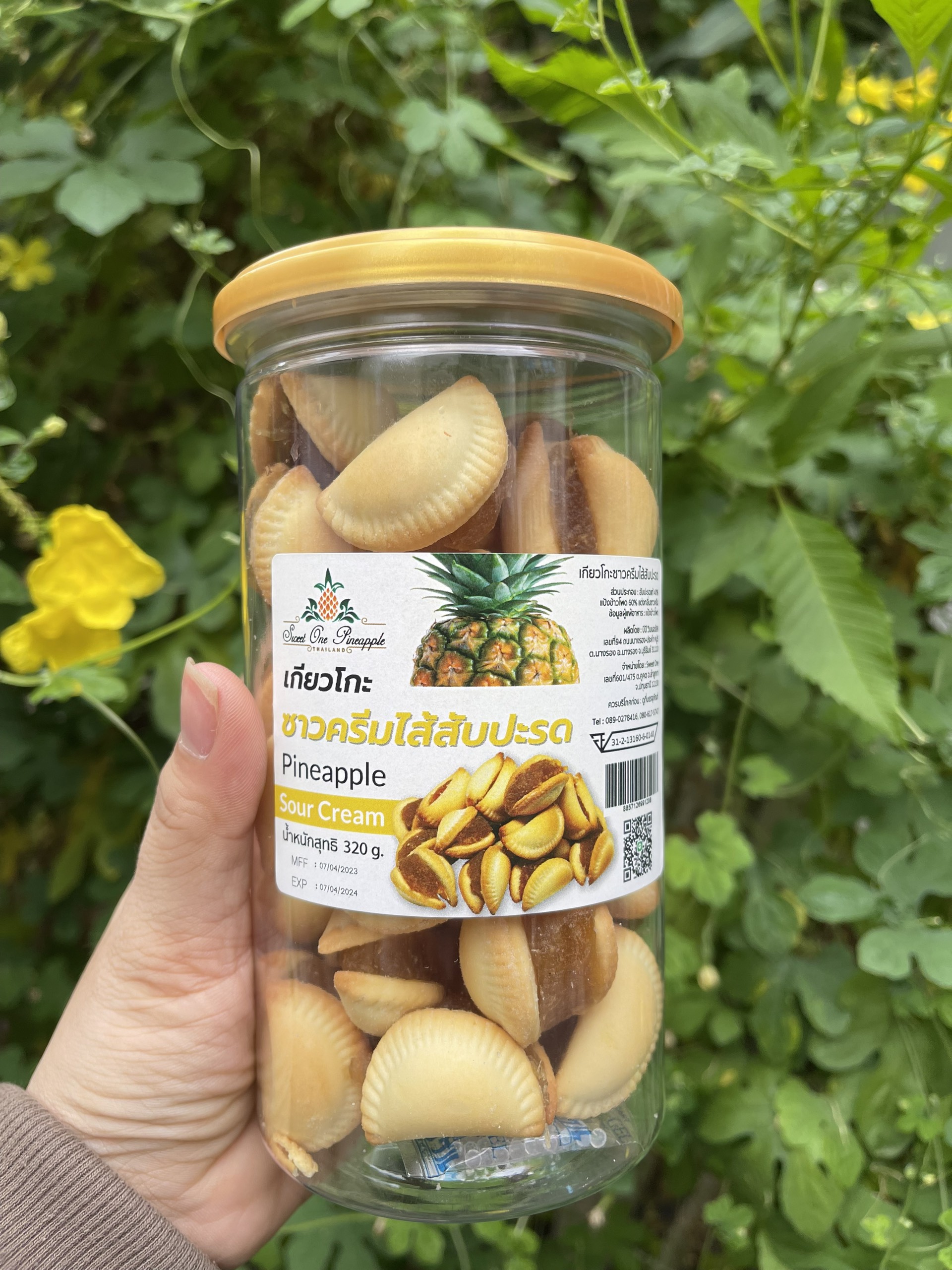 Bánh sò khóm nhân mứt khóm thái lan