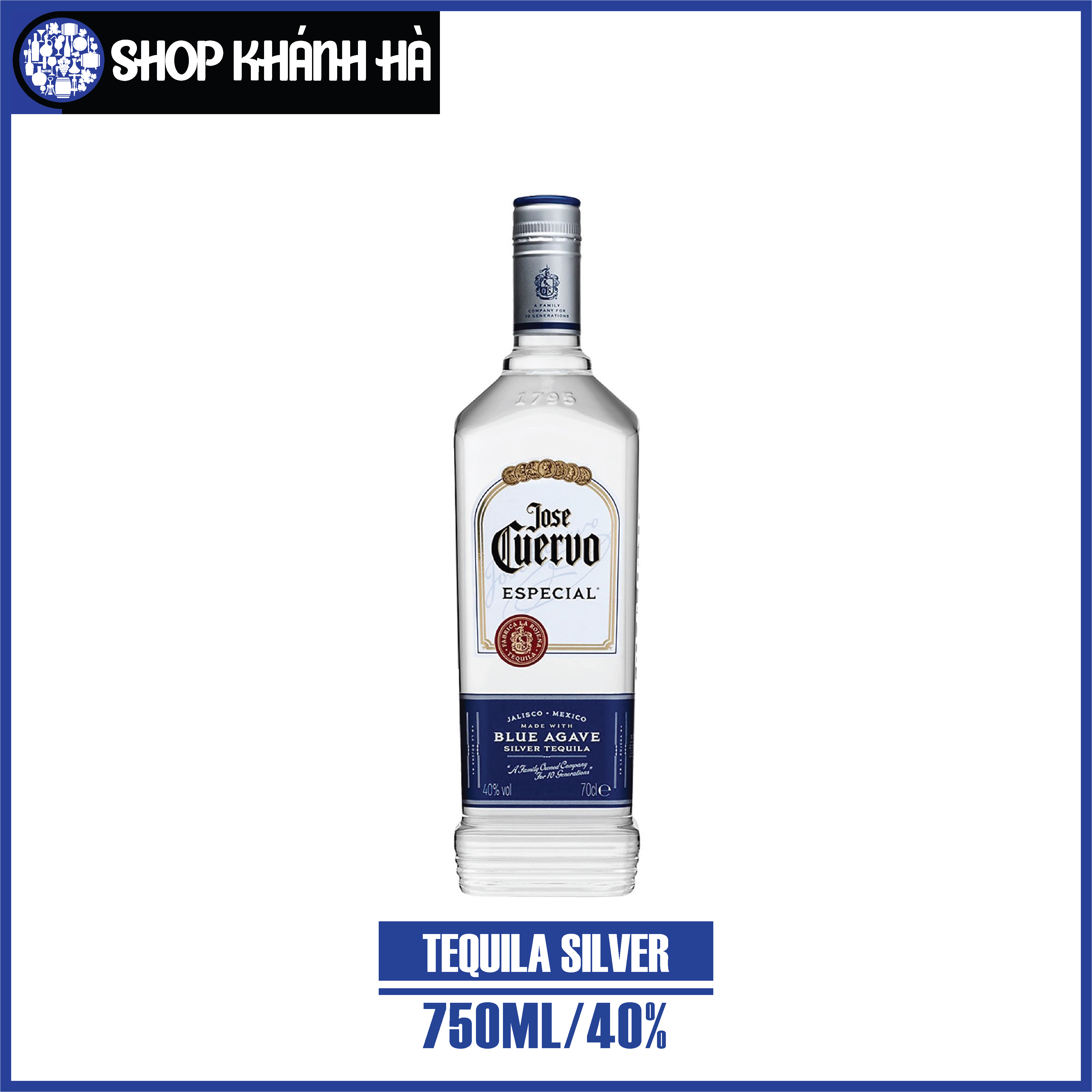 Tequila silver - chai/700ml - 40