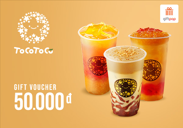 Phiếu quà tặng tocotoco 50k