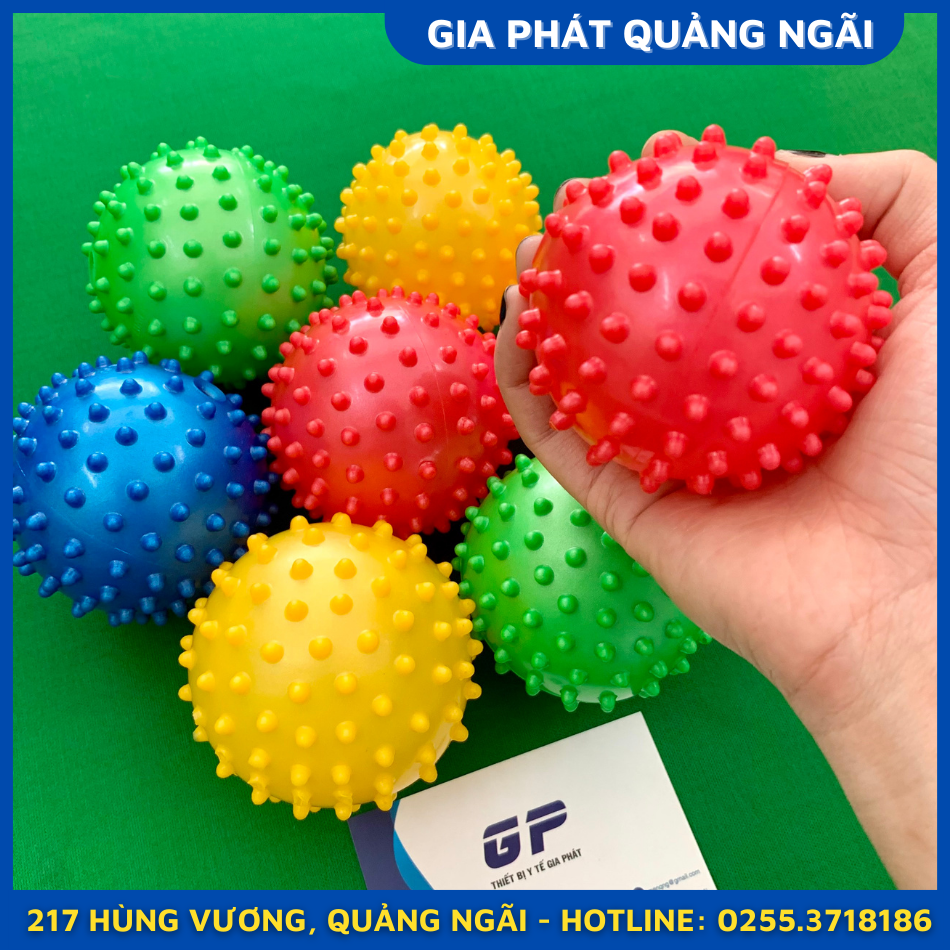 BÓNG CAO SU GAI TẬP PHỤC HỒI CHỨC NĂNG QUẢ BÓP CÓ GAI BẰNG NHỰA TẬP CỬ ĐỘNG TAY SAU TAI BIẾN