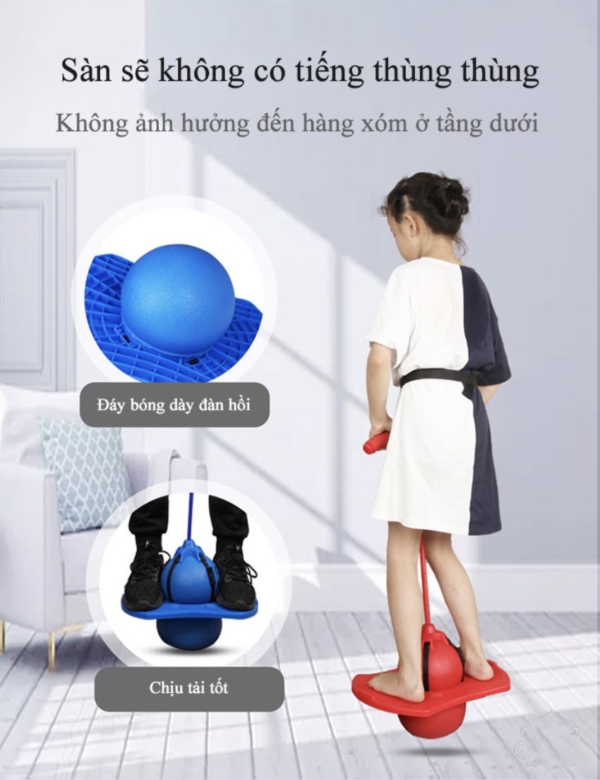 Smart1688 - Vitality Ball bóng nhún nhảy tăng cường thể chất (Blue) 2021