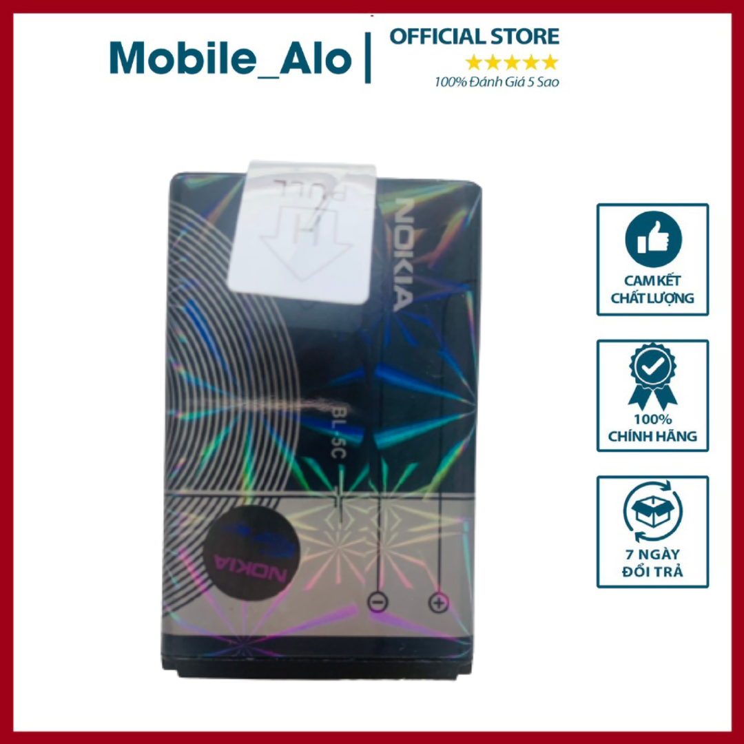 Pin nokia tốt bl 5c zin lk, 2ic chống phù,chống nổ, dung lượng 2800mah ,cho nokia 1280,1200,1110i,7610