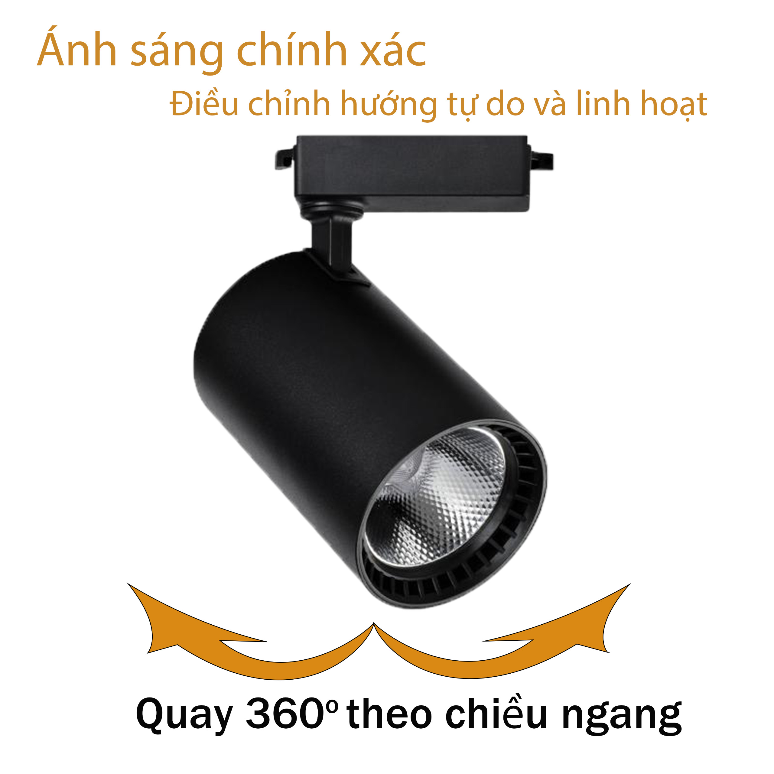 Đèn rọi ray ống bơ chíp cob cao cấp đủ loại 15w 20w 30w