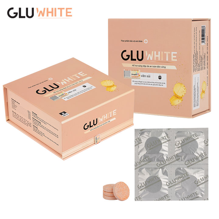 Combo 2 Lọ Viên Sủi GLUWHITE Trắng Da Chống Lão Hóa (Mẫu Mới)