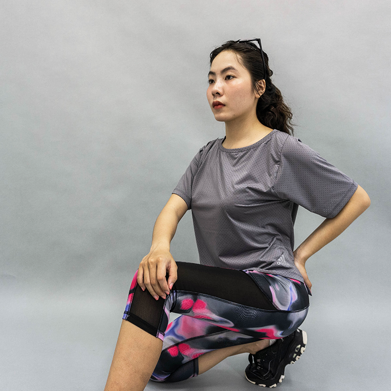 [HCM]Set Thể Thao Tập Gym Yoga Quần Lửng + Áo Thun Form Rộng CH008