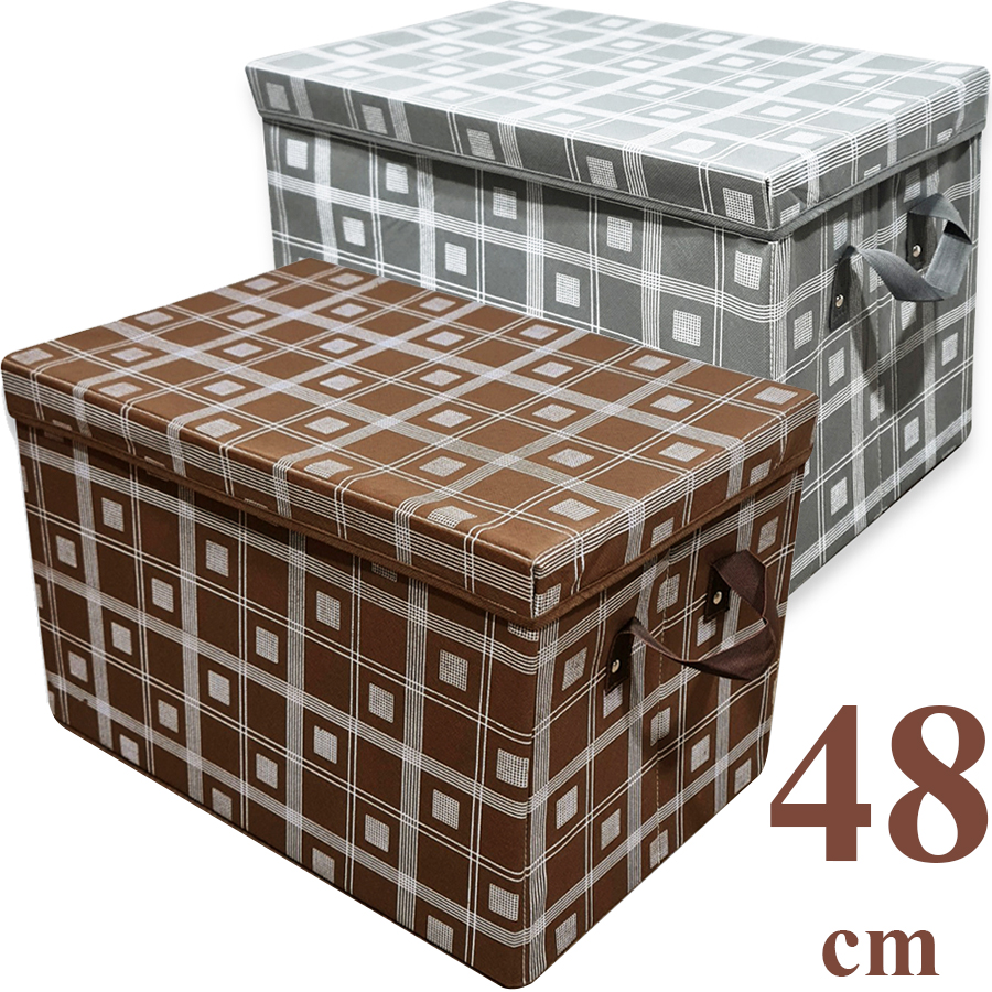 Hộp vải size TO 48cm khung carton cứng xếp gọn, hộp vải bố Oxford đựng quần áo, thùng vải loại to, hộp chứa đồ, tủ vải đựng đồ