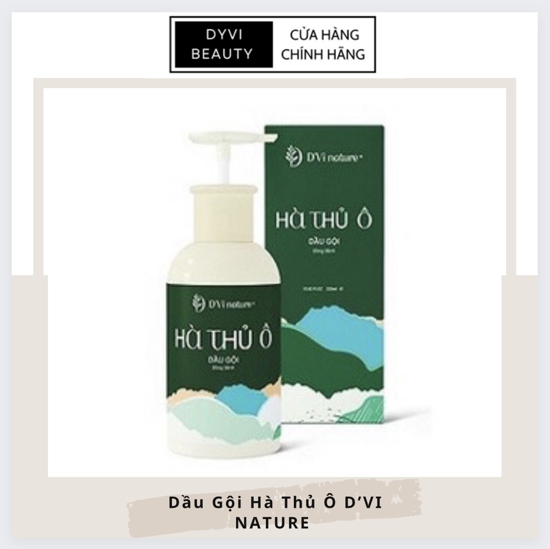 Dầu gội hà thủ ô D'Vi nature giúp tóc đàn hồi và nuôi dưỡng sợi tóc bóng mượt, mềm mại | Dvi nature