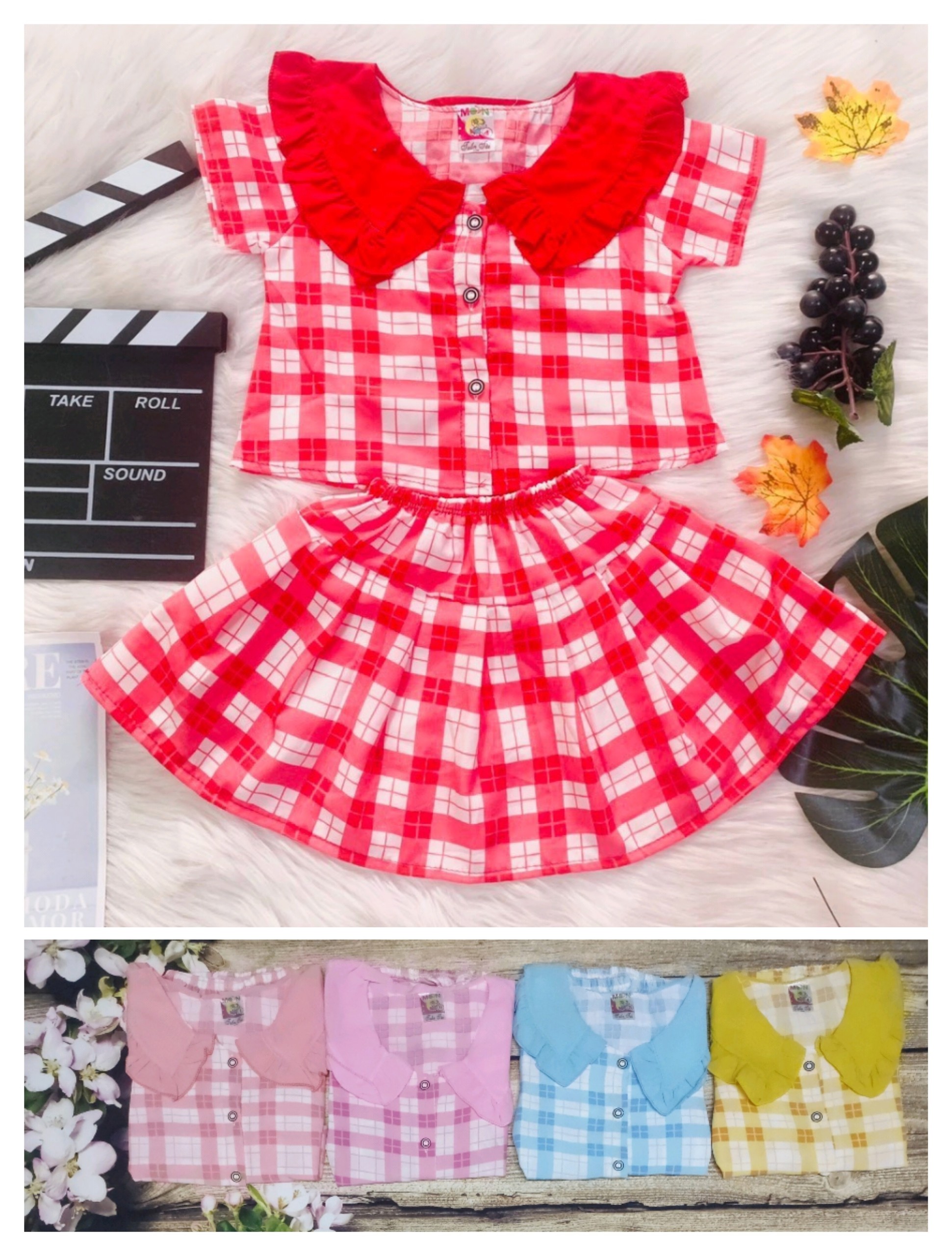 Set áo kèm chân váy có quần lót trong