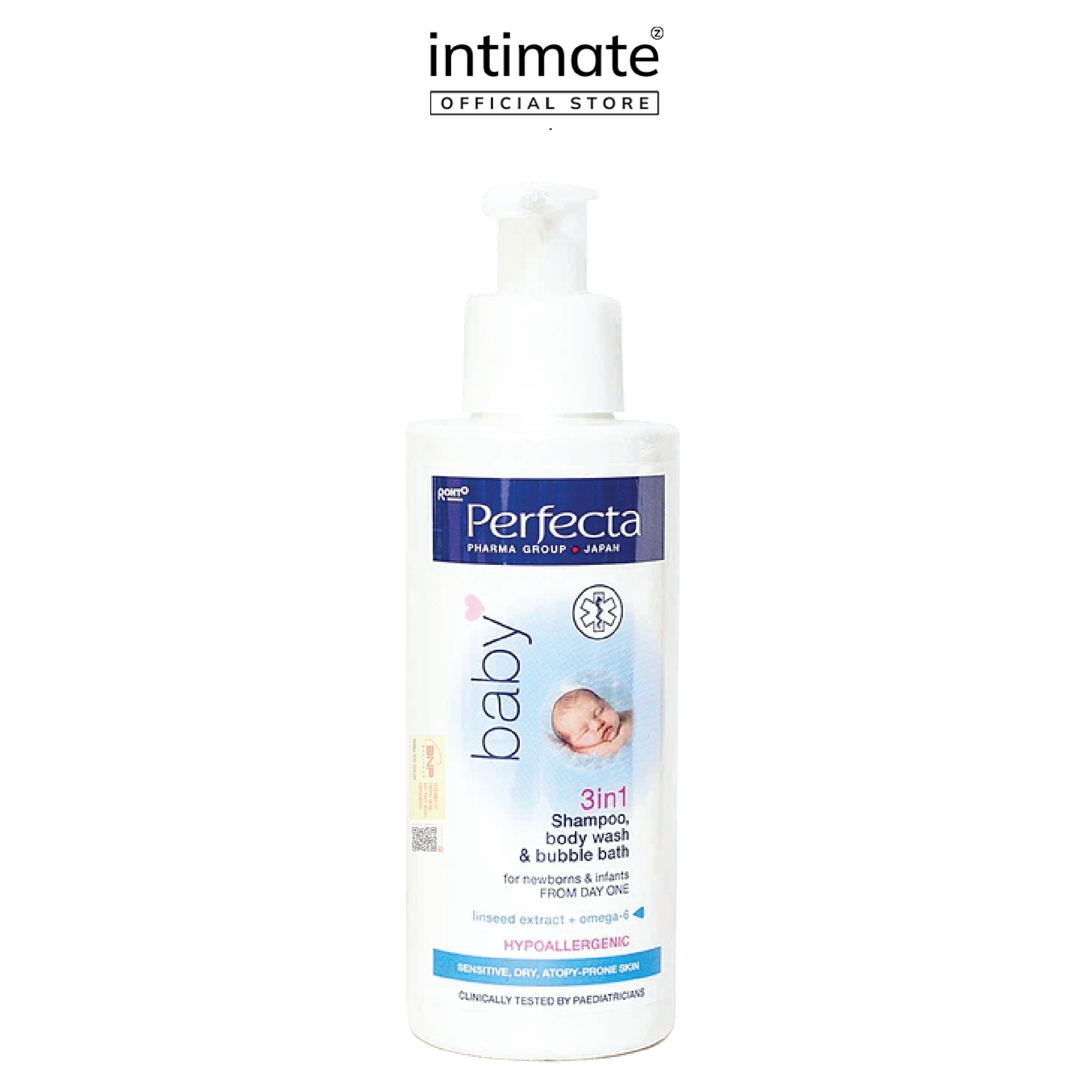 Perfecta Baby Gel tắm gội 3 trong 1 cho trẻ từ 1 ngày tuổi