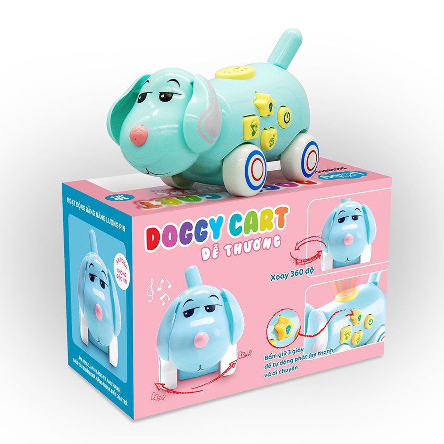 Đồ chơi duka - doggy cart dễ thương