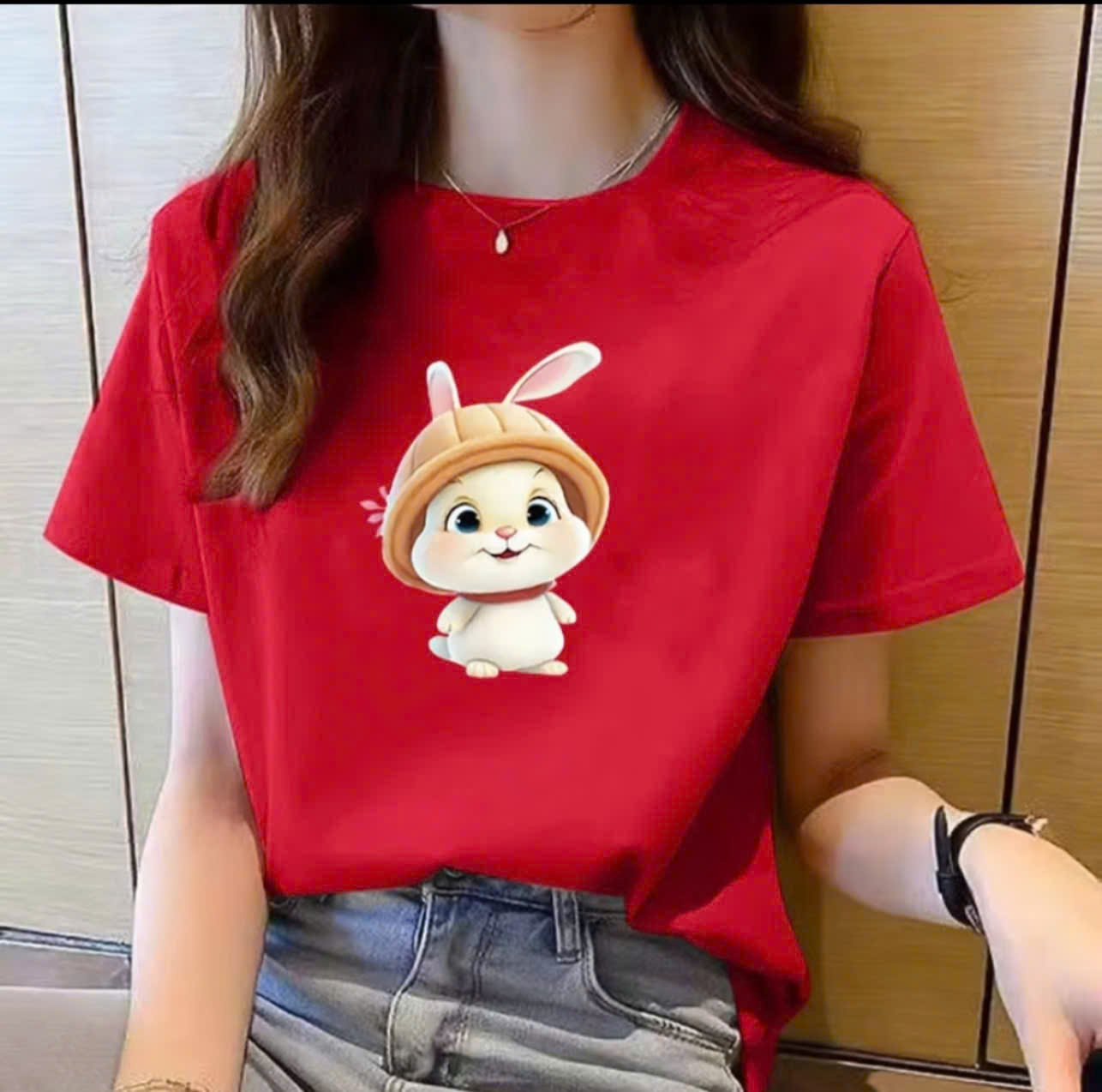 Áo thun nữ tay ngắn form vừa chất liêu thun cotton co giãn 4 chiều mềm mại mặt mát phù hợp khi măt hằng ngày