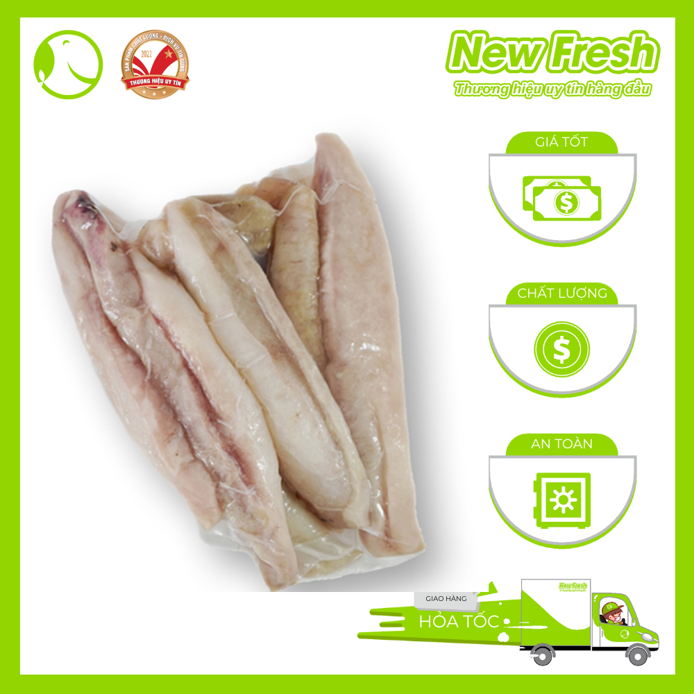[HỎA TỐC HCM] Gân Cá Ngừ Đại Dương Dai Giòn Nấu Lẩu - Túi 500Gr