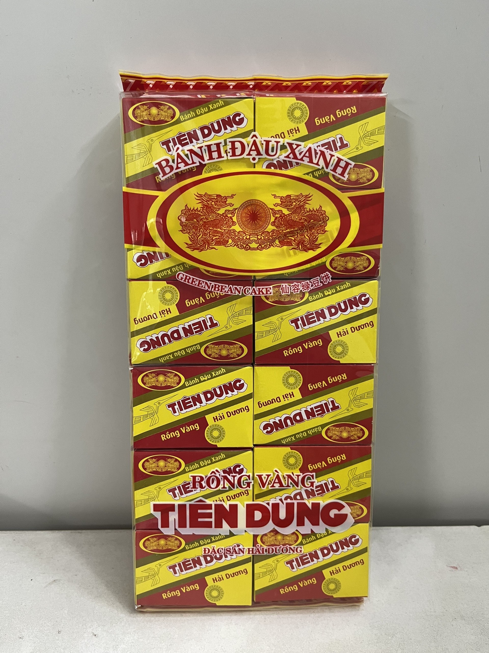[HCM]Bánh đậu xanh rồng vàng Tiên Dung 258g (12 hộp nhỏ)