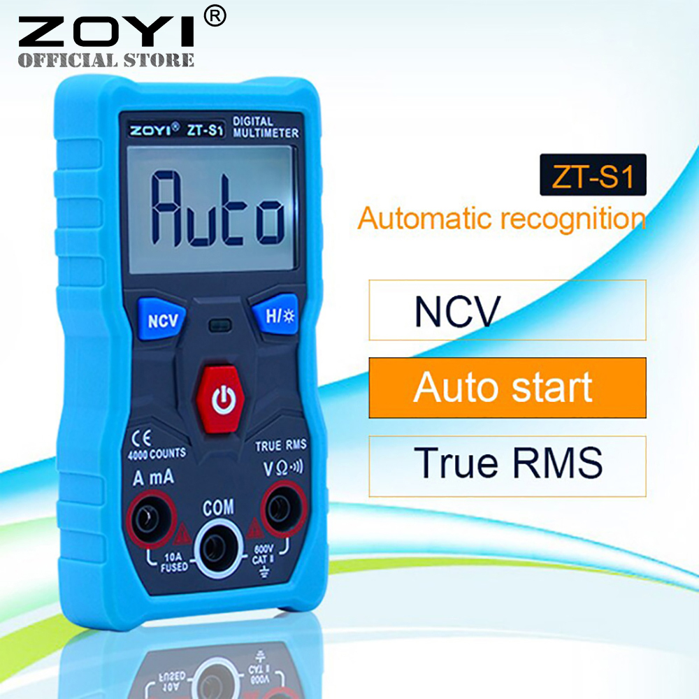 Đồng Hồ Đo Điện Vạn Năng Zoyi Zt-S1 Tự Động Điều Chỉnh Thang Và Chế Độ Đo, Hiển Thị Kỹ Thuật Số Đồng Hồ Đo Von Kế, Đo Tụ, Điện Áp Đa Năng - Hàng Chính Hãng BH 12 tháng