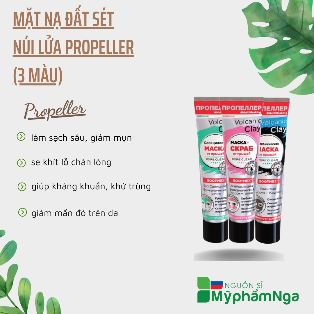 Mặt nạ đất sét núi lửa Propeller