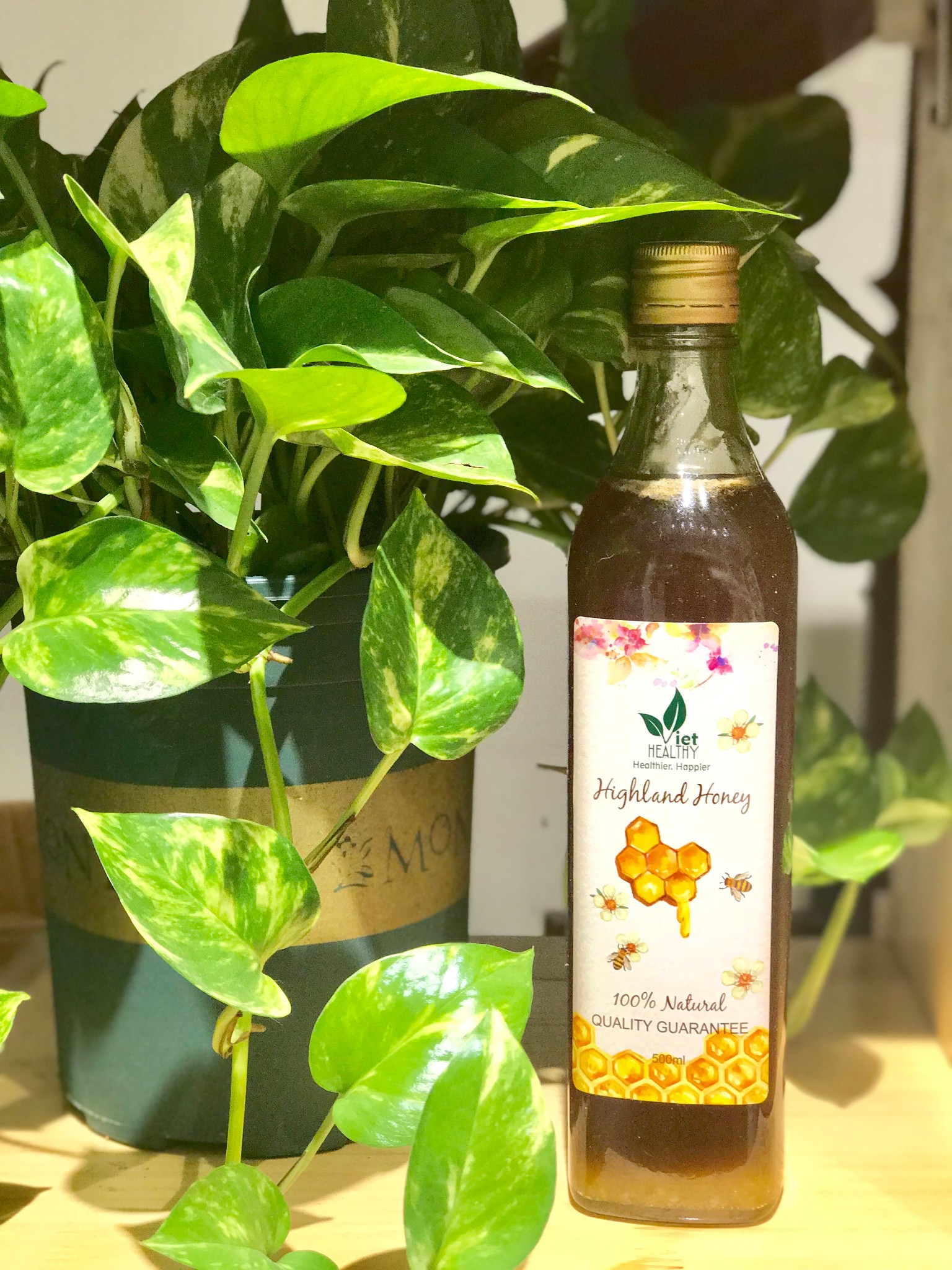 Mật ong tinh khiết Viet Healthy Chai 500ml