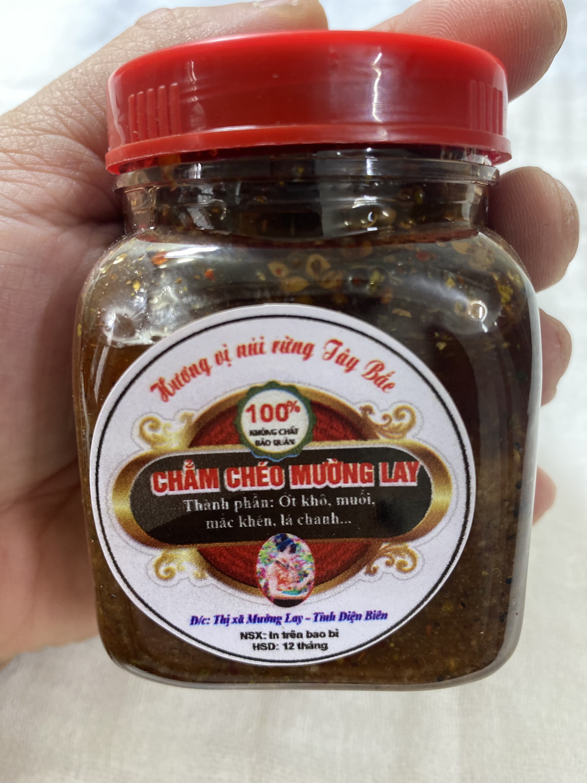 Chẩm chéo ướt lọ 250g, muối chấm chẩm chéo, gia vị chấm thịt gà, thịt luộc, trâu gác bếp, hoa quả đặ