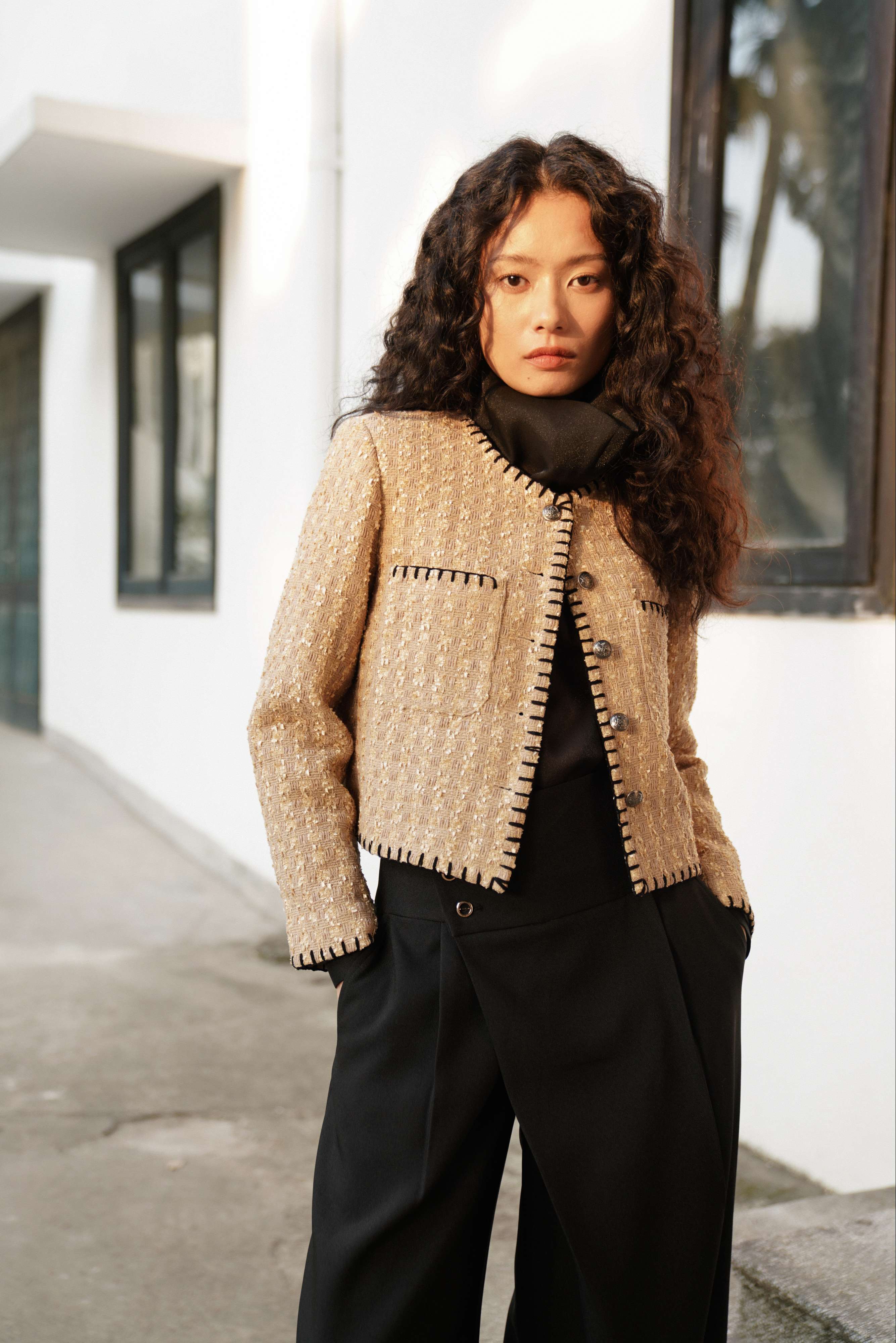 Cecile tweed jacket - áo khoác ngắn, áo tweed, áo khoác mùa đông