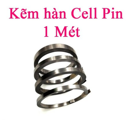 Kẽm Hàn Cell Pin mạ niken loại xịn dày 0.15X8mm (1 Mét), Dùng cho pin máy khoan, Xe Điện